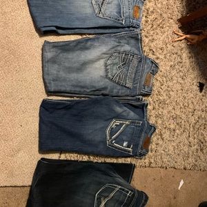 4 pair Buckle jeans